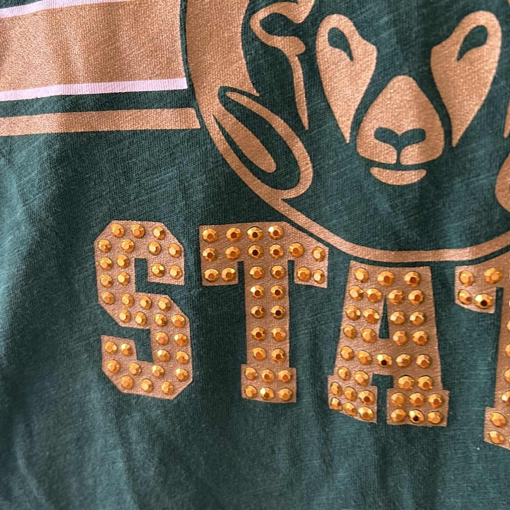 Rare Colorado State Rams PINK Victoria’s Secret Collegiate football shirt SMALL - Picture 3 of 16
